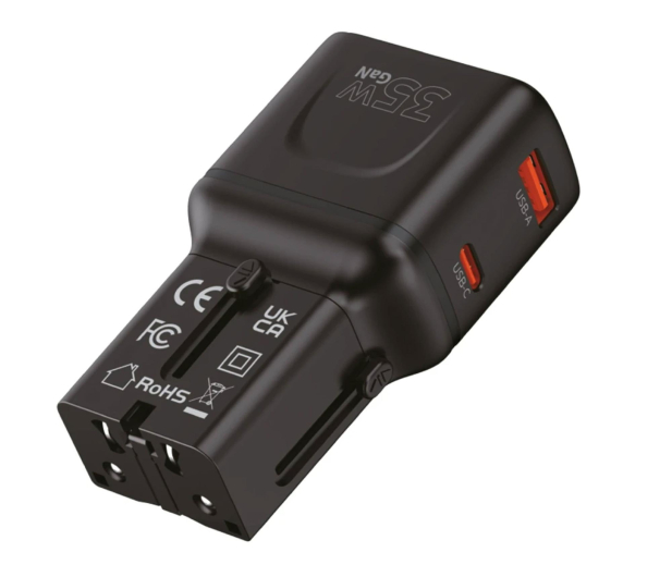 Mobile Origin Travel adapter 35W EU/US/UK/AU black - 1485310 - zdjęcie